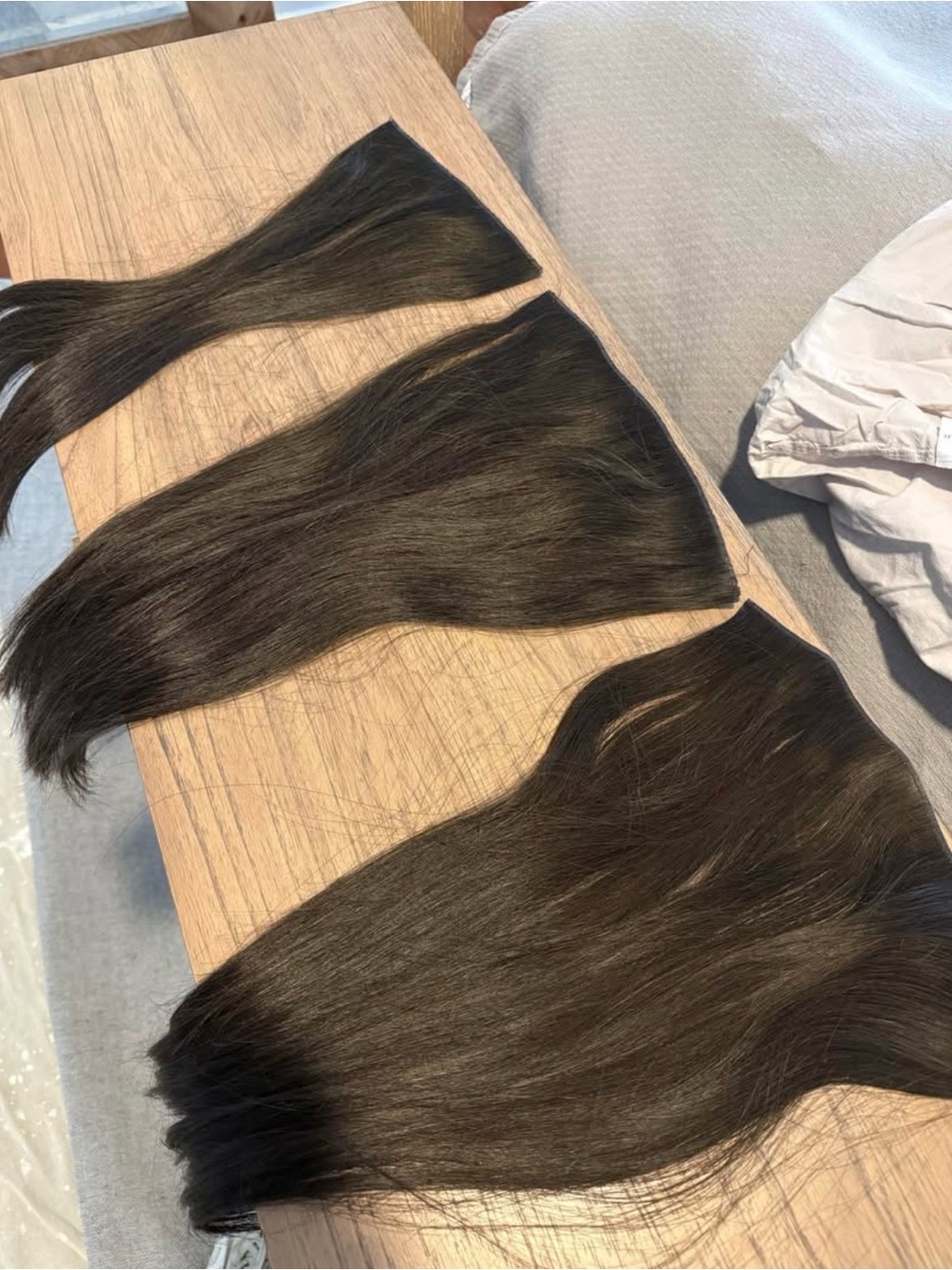 KOVI Natural Dark Brown Weft Hair Extensions - 3 Piece Set
